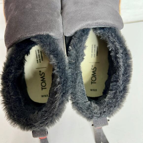 Toms Paxton Grey Suede Slip On Sneaker Shoe Size 8.5 - Picture 8 of 10